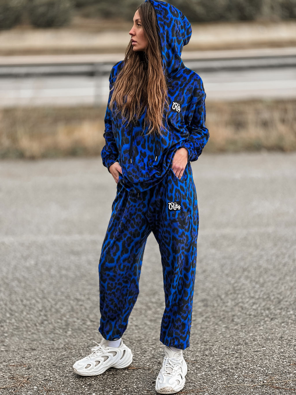 Βελουτέ Σετ Daisy Blue Leopard Print - Image 6