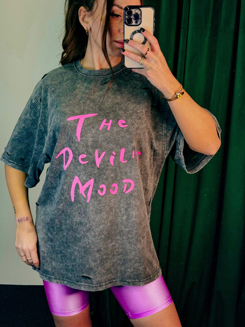 The Devil's Mood Print T-shirt - Image 2