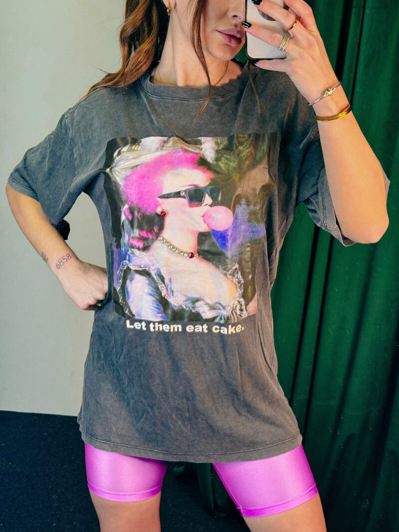 Let Them Eat Cake Print T-shirt