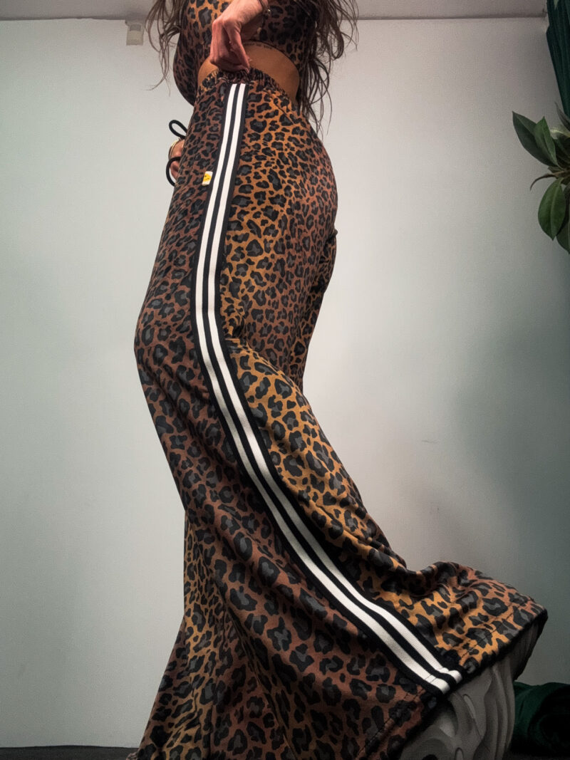 Fashion Limousine | Golden Brown Leopard Print Velvet Pants Angie - Image 6