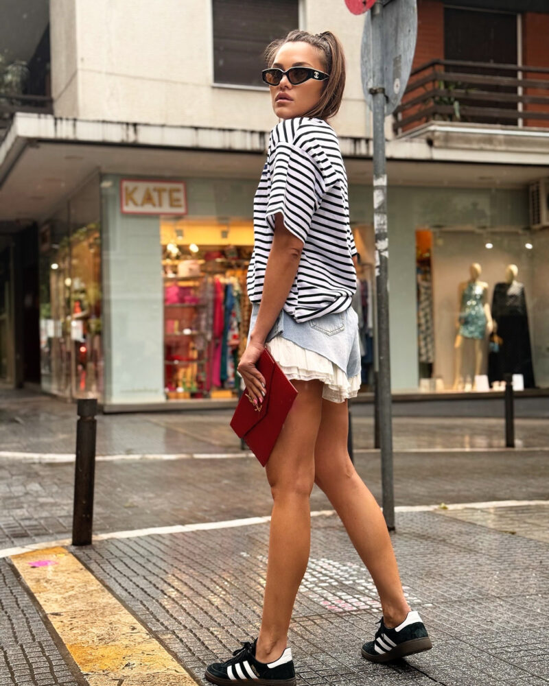 Hot Life Striped T-Shirt - Image 2
