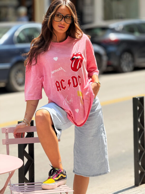 Pink Rock Bands T-shirt
