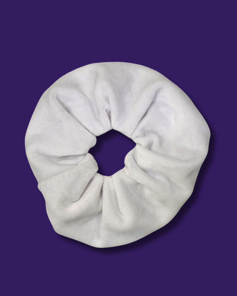 Scrunchie Daisy Coconut White