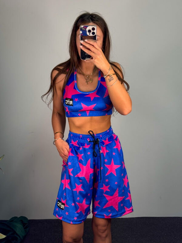 Βελουτέ Σετ Ruthie Electric Blue Stars Print