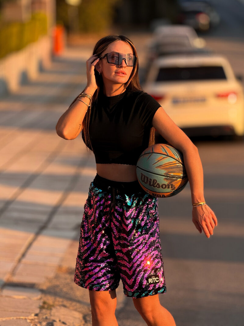Βερμούδα Παγιέτα Melanie Pink Waves – LIMITED EDITION - Image 7