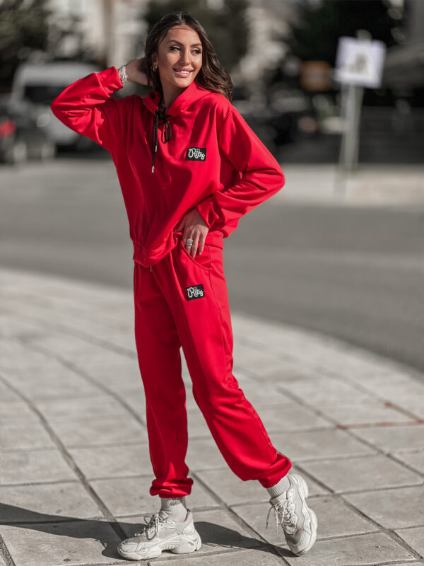 90's Shiny Vintage Set Lillian Red