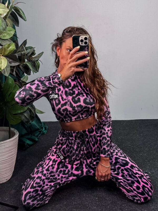 Βελουτέ Σετ Nina Pink Leopard Print