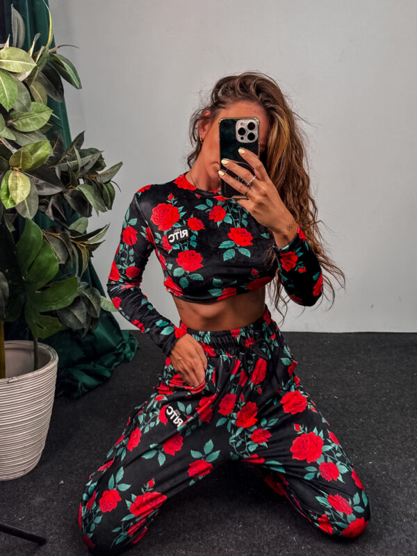 Βελουτέ Σετ Nina Rose Print