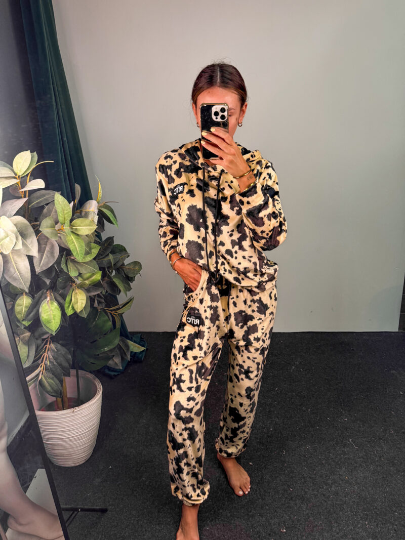 Βελουτέ Σετ Trinity Beige Cow Print - Image 2