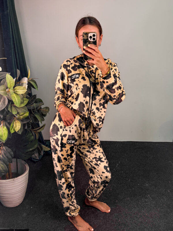 Βελουτέ Σετ Trinity Beige Cow Print