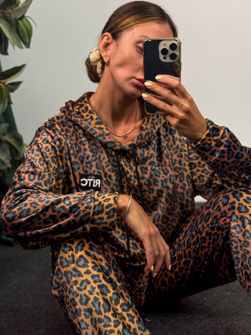 Βελουτέ Σετ Trinity Golden Brown Leopard Print - Image 6