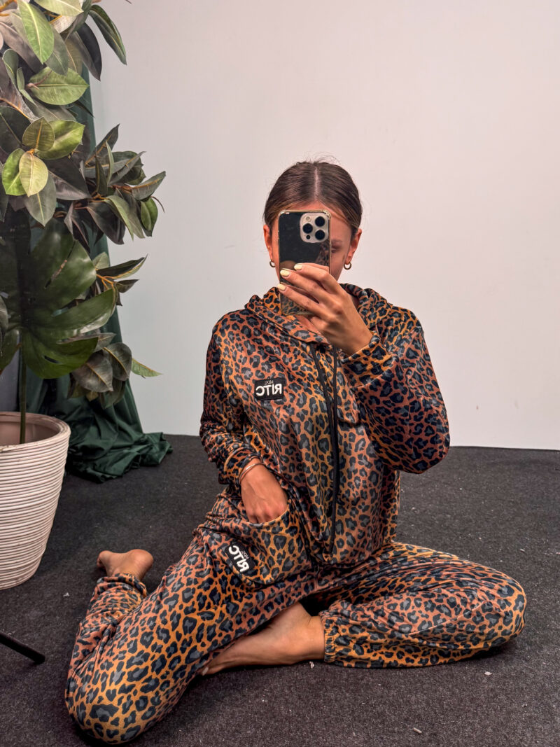 Βελουτέ Σετ Trinity Golden Brown Leopard Print - Image 4