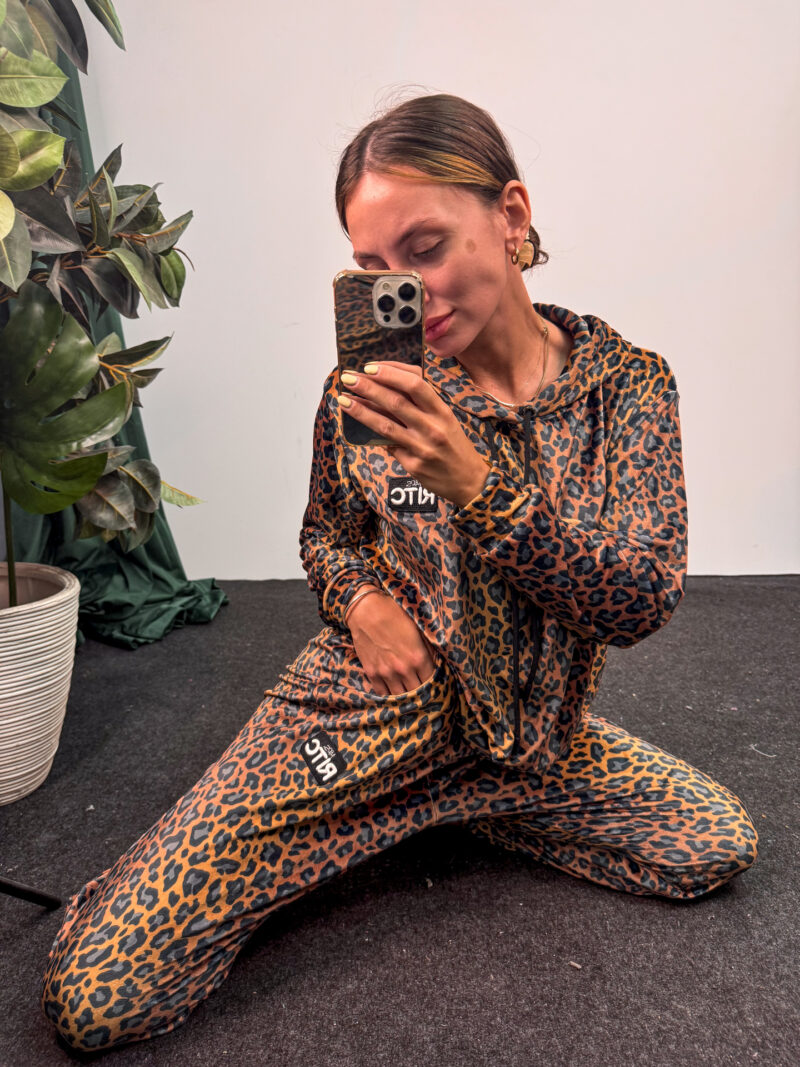 Βελουτέ Σετ Trinity Golden Brown Leopard Print - Image 8