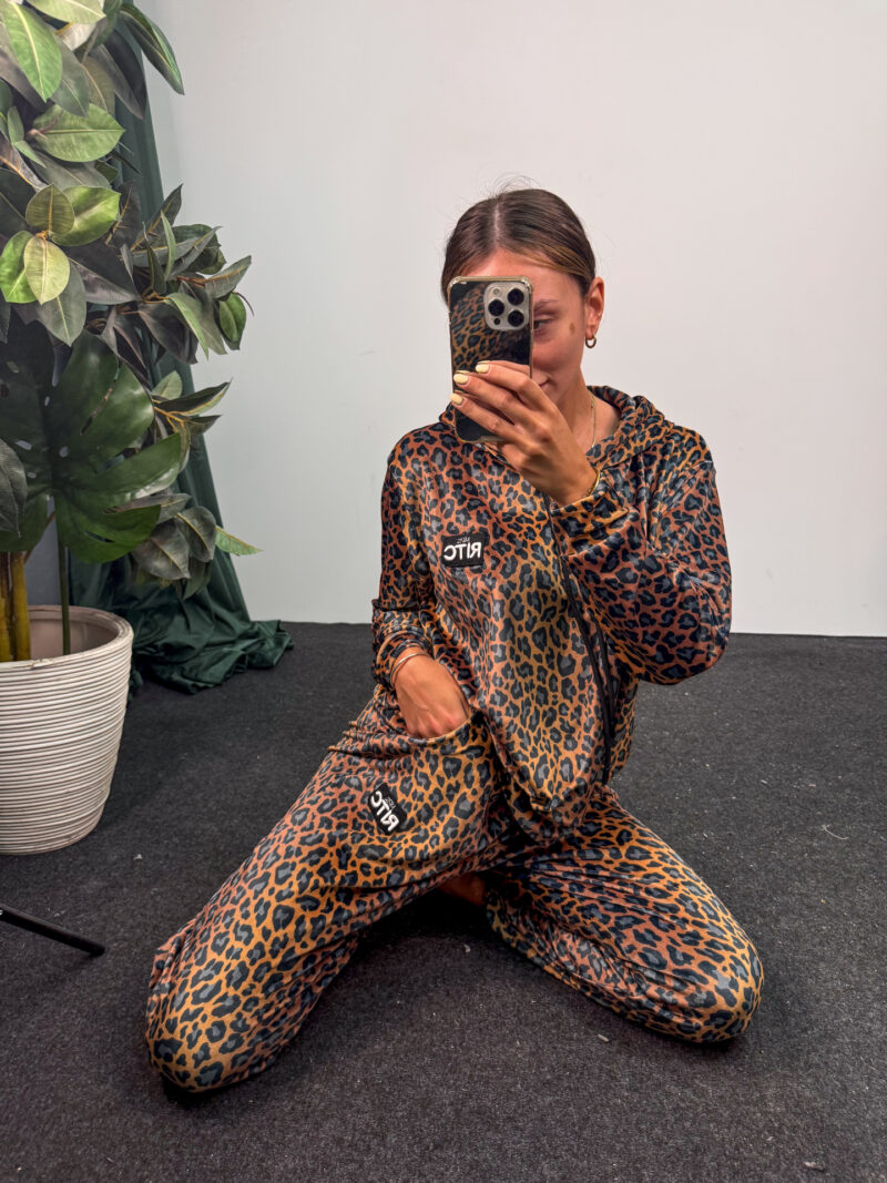 Βελουτέ Σετ Trinity Golden Brown Leopard Print - Image 7