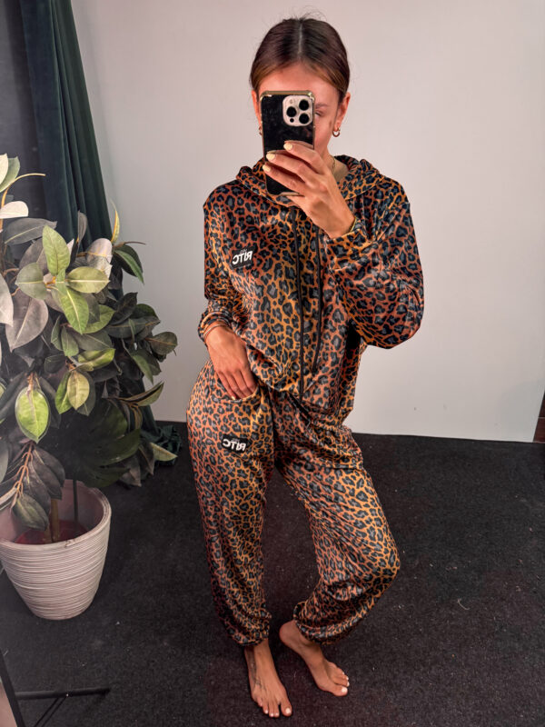 Βελουτέ Σετ Trinity Golden Brown Leopard Print
