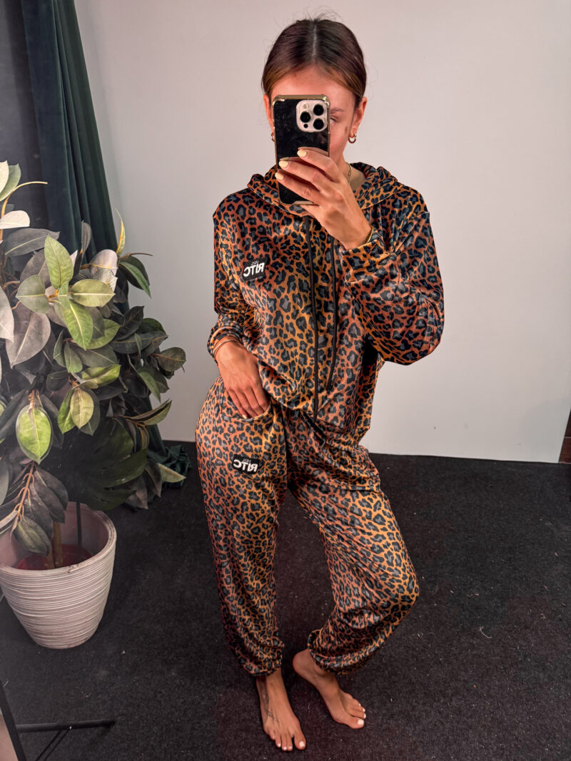 Βελουτέ Σετ Trinity Golden Brown Leopard Print