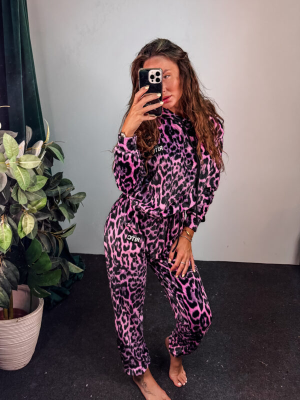 Βελουτέ Σετ Trinity Pink Leopard Print