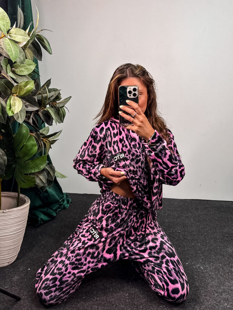 Βελουτέ Σετ Trinity Pink Leopard Print - Image 2