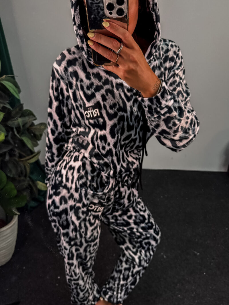 Βελουτέ Σετ Trinity White Leopard Print - Image 2