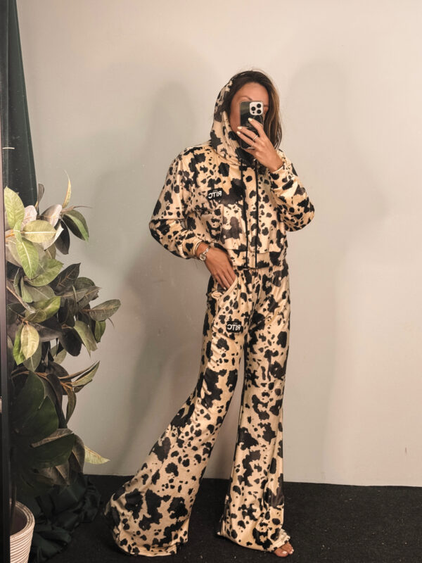 Βελουτέ Σετ Anima Beige Cow Print