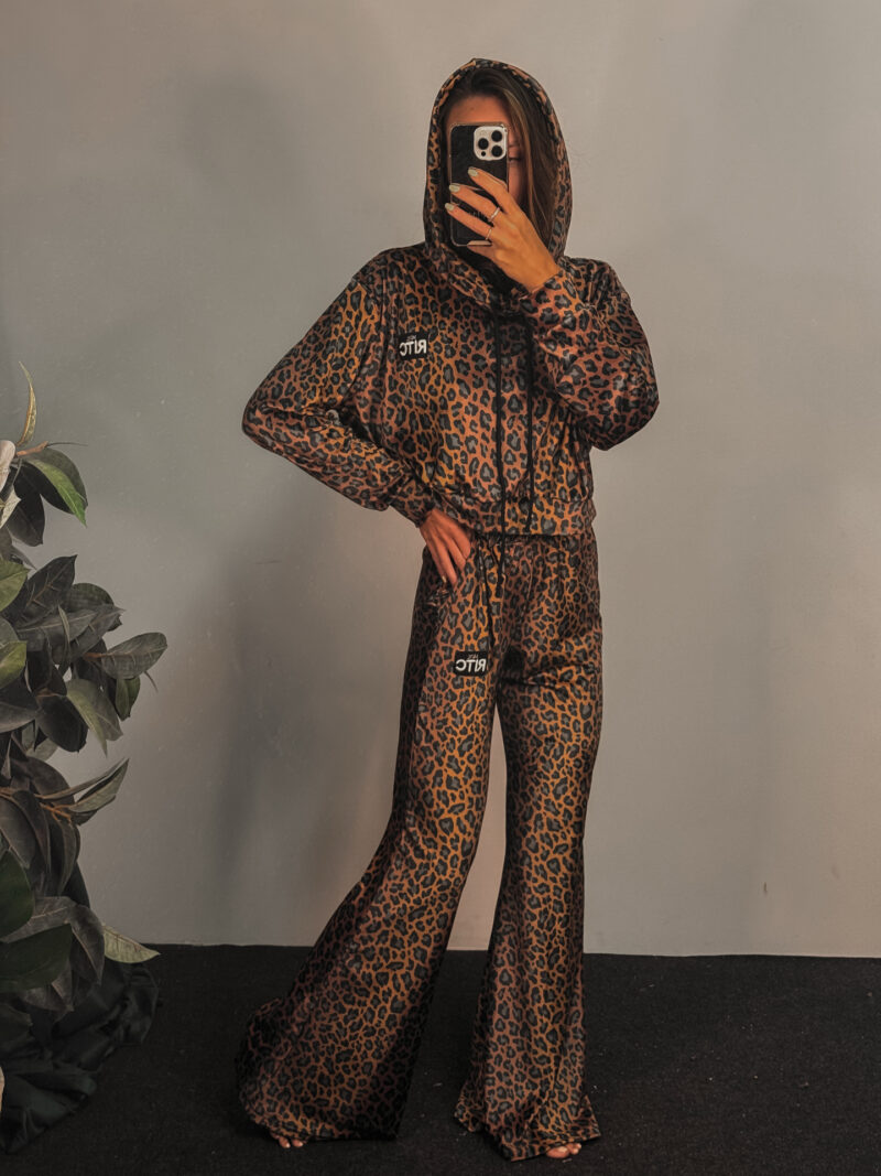 Βελουτέ Σετ Anima Golden Brown Leopard Print - Image 2