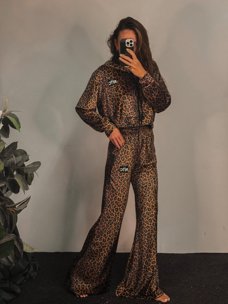 Βελουτέ Σετ Anima Golden Brown Leopard Print