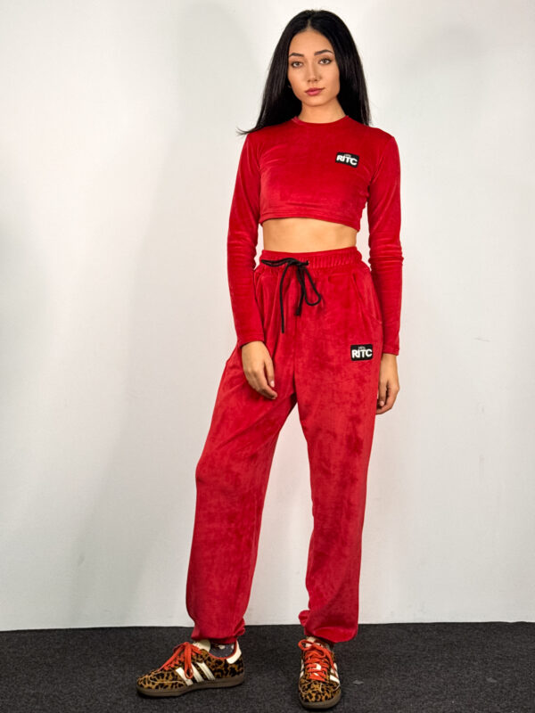 Βελουτέ Σετ Nina Red