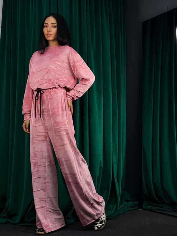Fashion Limousine | Victoria Tie Dye Pink Velvet Set