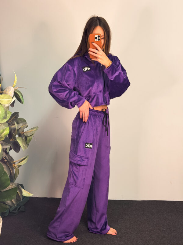 Βελουτέ Σετ Alanis Purple