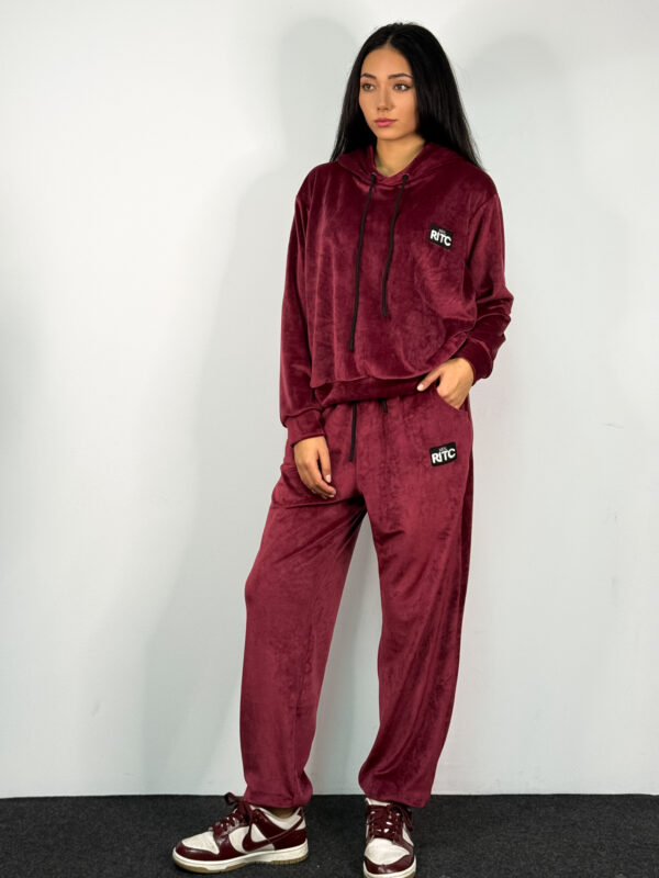 Βελουτέ Σετ Celeste Bordeaux