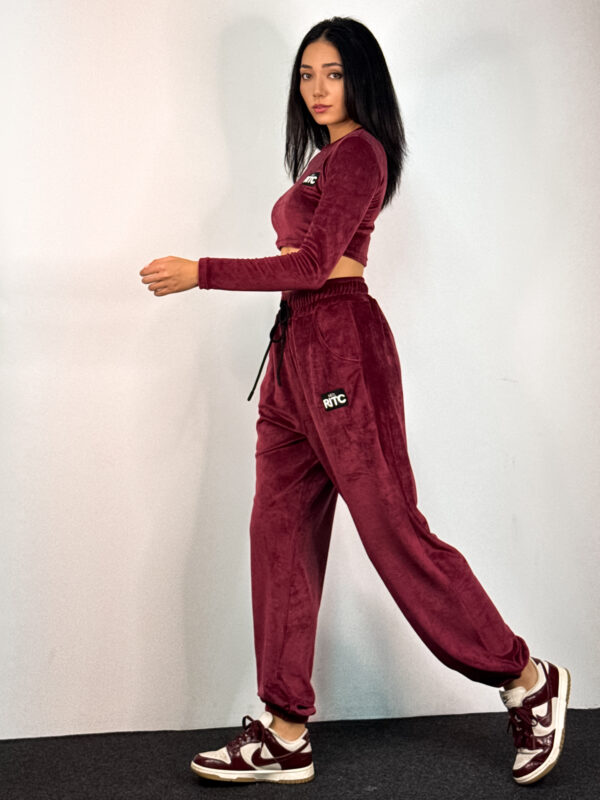 Βελουτέ Σετ Nina Bordeaux