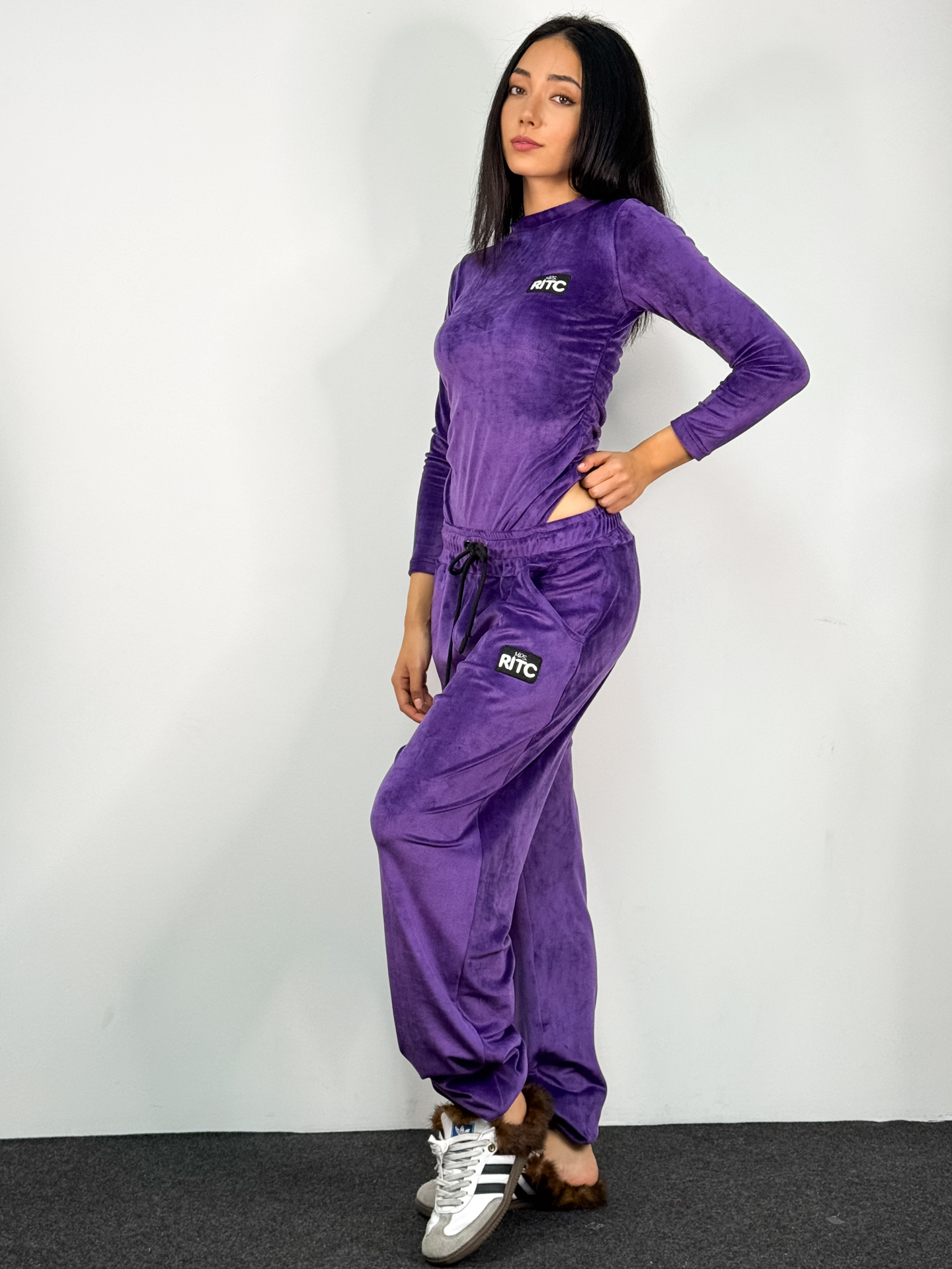 Βελουτέ Σετ Nina Purple - Image 2