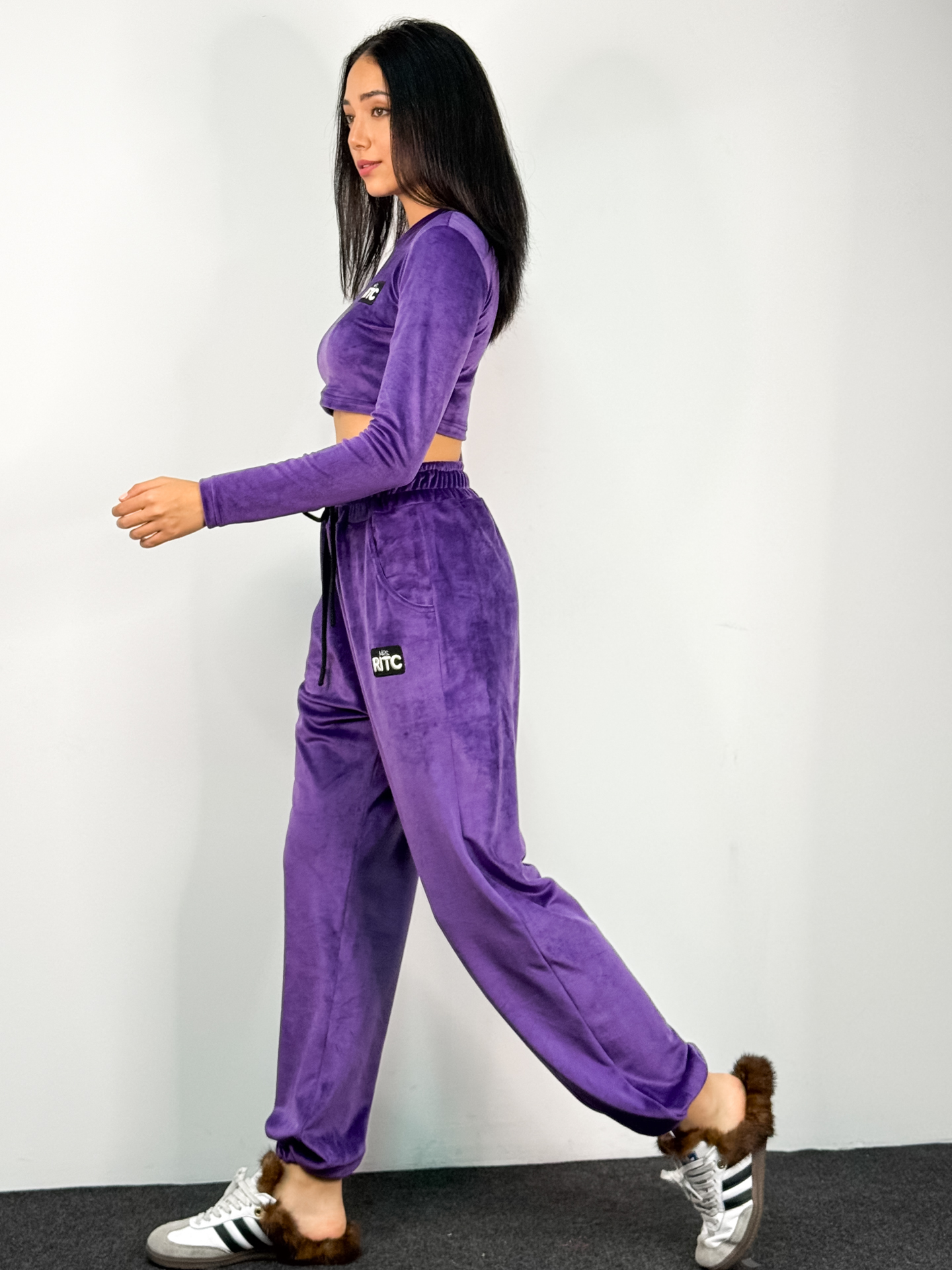 Βελουτέ Σετ Nina Purple - Image 3