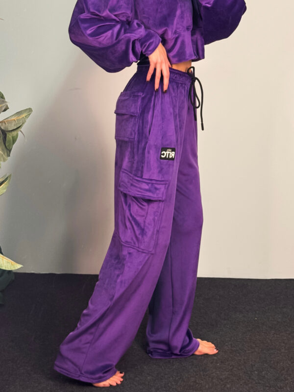 Βελουτέ Παντελόνι Alanis Purple