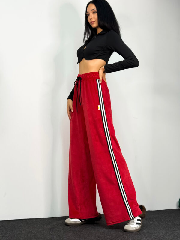 Fashion Limousine | Red Velvet Pants Angie