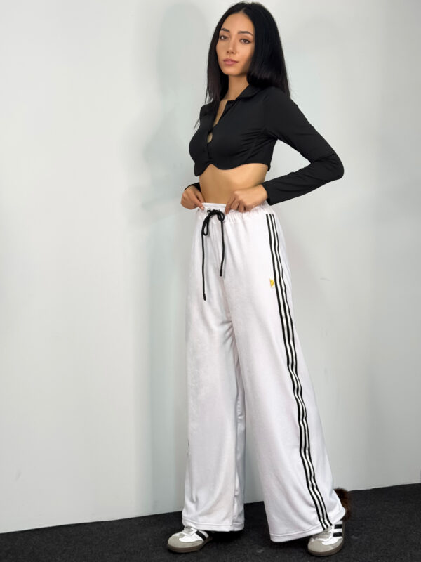 Fashion Limousine | White Velvet Pants Angie