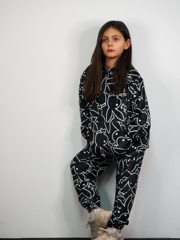 Παιδικό Βελουτέ Σετ Taylor Playboy Bunny Print