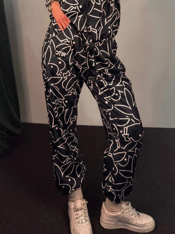 Βελουτέ Παντελόνι Daisy Playboy Bunny Print