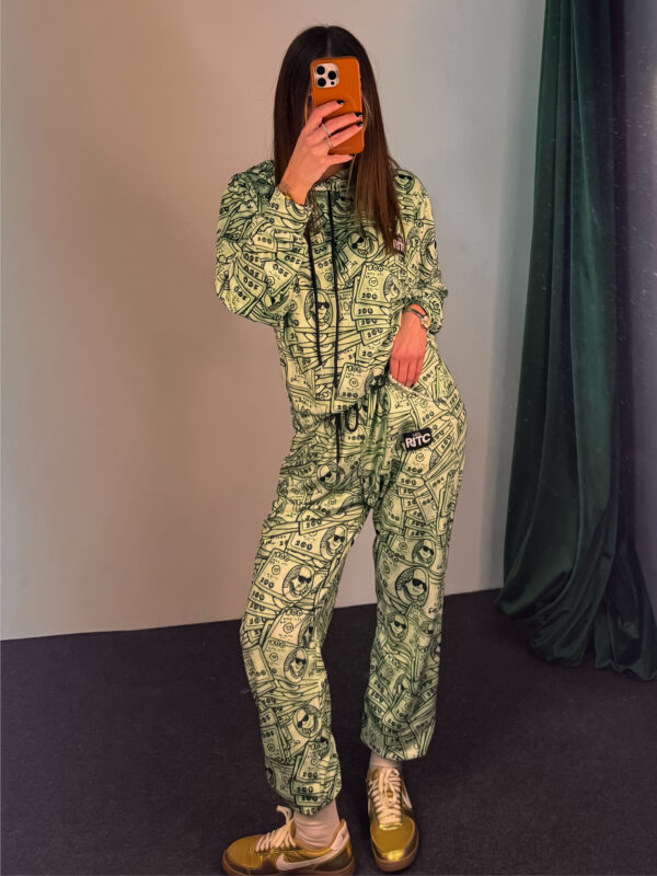 Βελουτέ Hoodie Set Trinity Million Dollar Baby Print