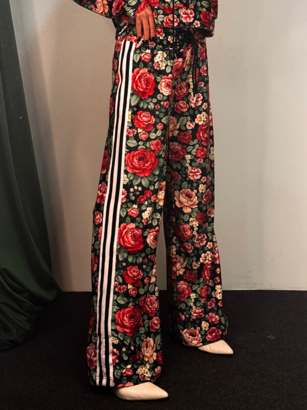 Fashion Limousine | Velvet Pants Evelyn Floral Print