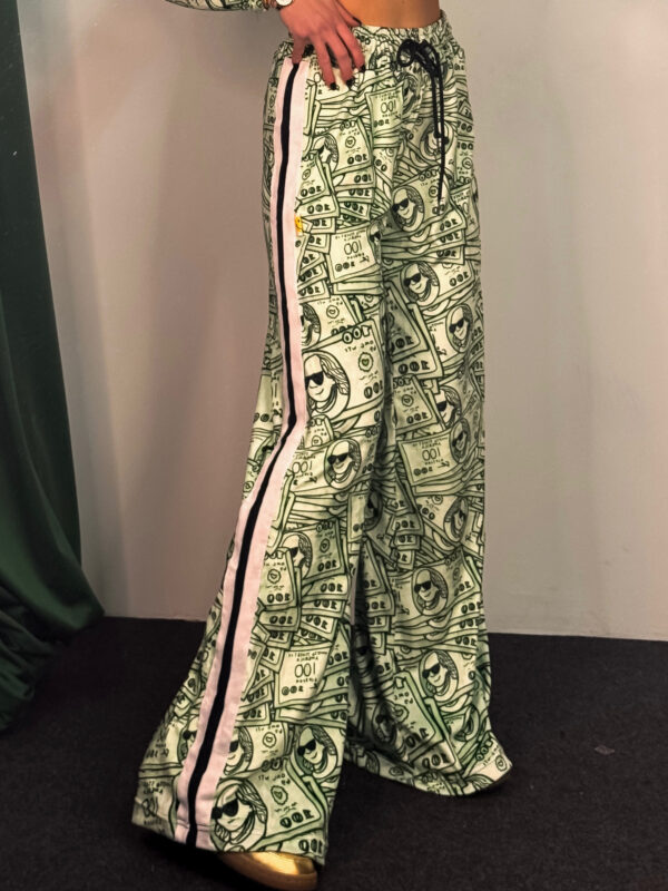 Fashion Limousine | Velvet Pants Evelyn Million Dollar Baby Print