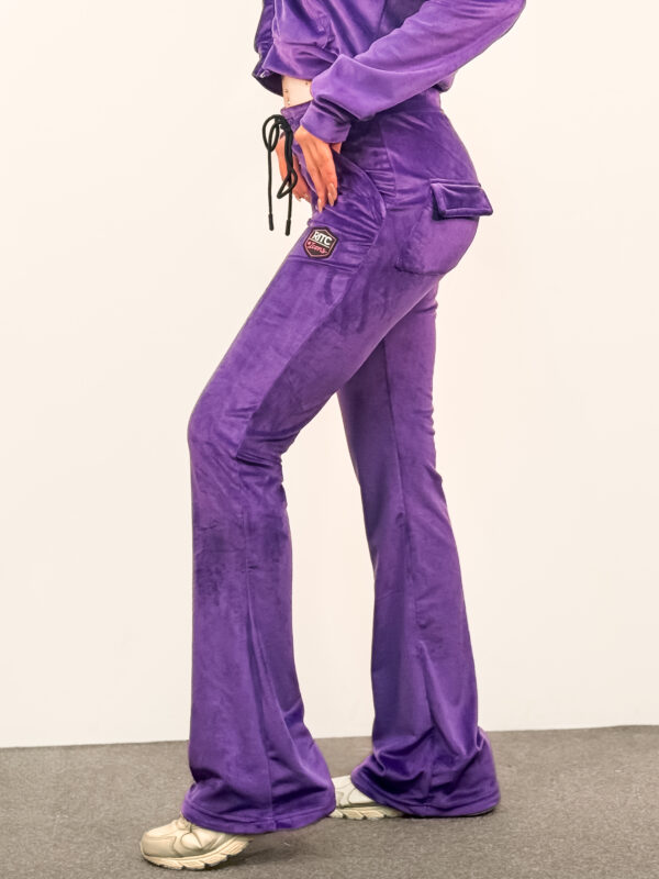Βελουτέ Παντελόνι Vivian Purple