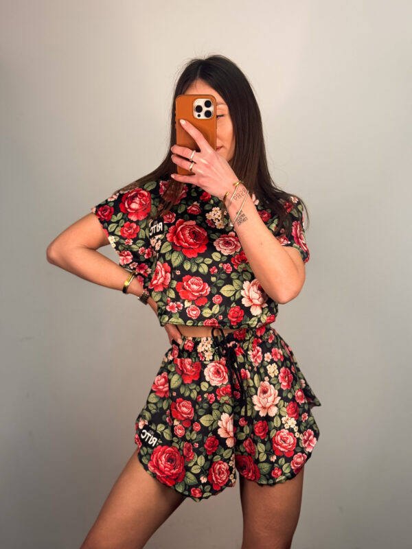 Βελουτέ Σετ Shorts Greta Floral Print