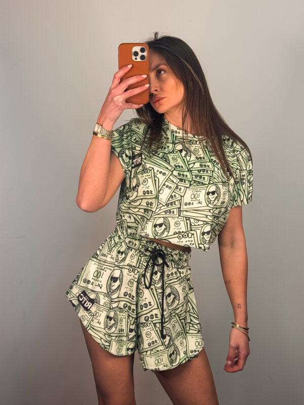 Βελουτέ Σετ Shorts Greta Million Dollar Baby Print