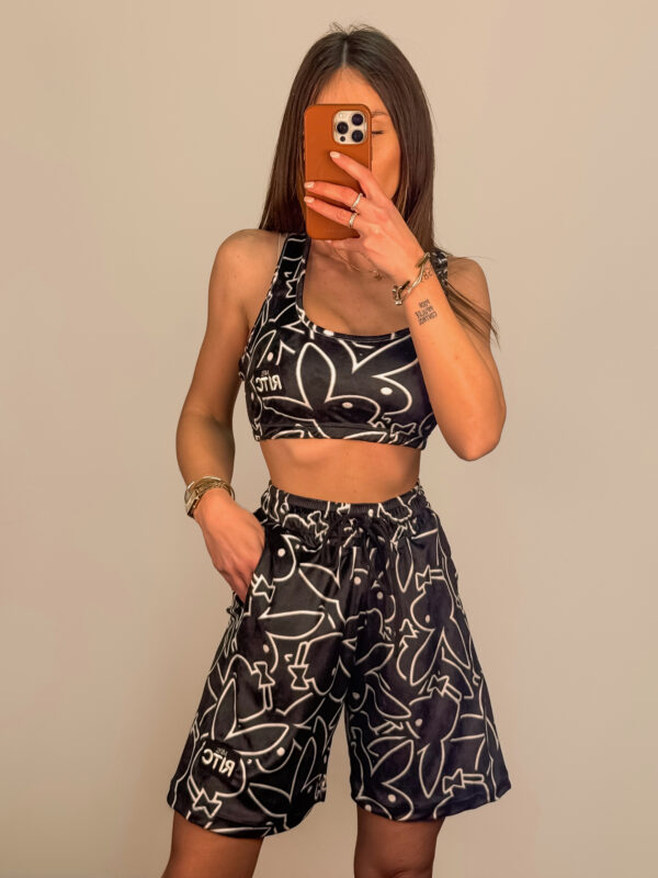 Βελουτέ Σετ Ruthie Playboy Bunny Print