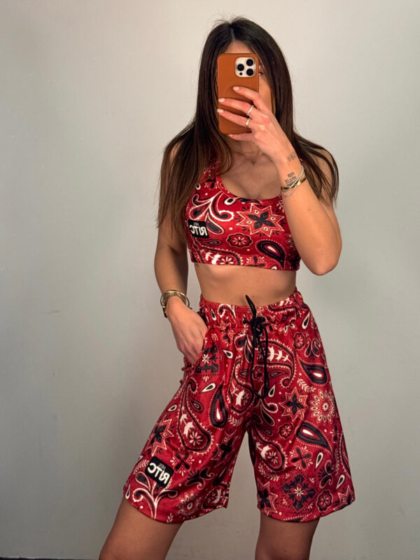 Βελουτέ Σετ Ruthie Red Bandana Print