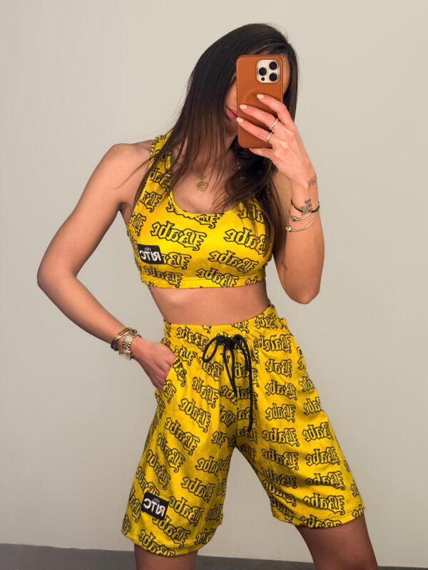 Βελουτέ Σετ Ruthie Yellow Babe Print