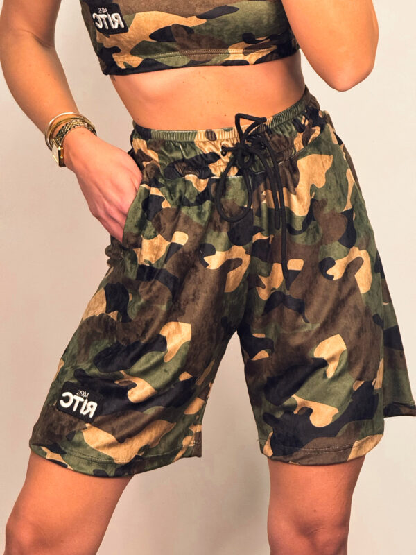 Βερμούδα Βελουτέ Amyra Camo Print