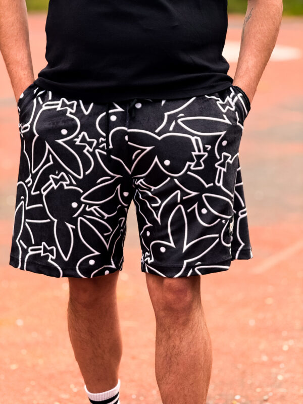 Βελουτέ Βερμούδα Logan Playboy Bunny Print
