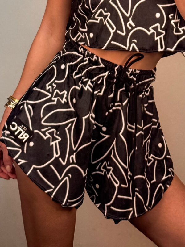 Βελουτέ Shorts Melody Playboy Bunny Print